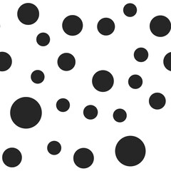 Dots seamless pattern. Random circles texture background.