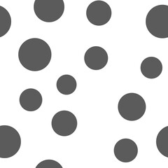 Dots seamless pattern. Random circles texture background.