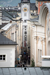 View of the historic city of Salzburg, Salzburger Land, Austria