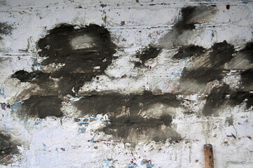 Brick wall with cement background