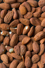 Roasted almonds all over