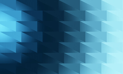 Colorful geometric background. Background abstraction with geometric shapes. Background consists of a gradation of shade of turquoise. Texture of triangles of same size. Gradient pattern.