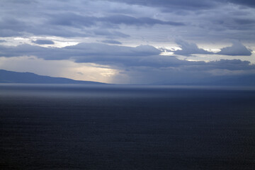Fototapeta premium clouds over the sea