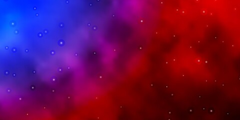 Obraz premium Light Blue, Red vector layout with bright stars. Blur decorative design in simple style with stars. Pattern for wrapping gifts.