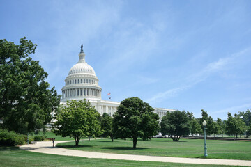 View of the Capitol building in Washington DC
