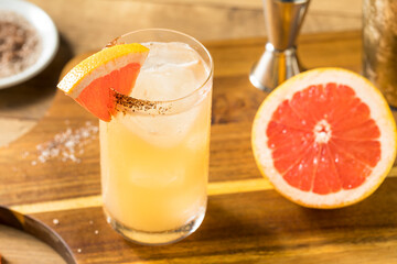 Refreshing Boozy Mezcal Spicy Paloma