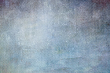 Blue grungy canvas backdrop