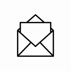 Outline mail icon.Mail vector illustration. Symbol for web and mobile