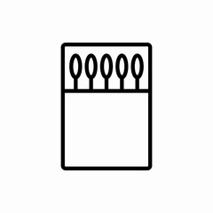 Outline matches box icon.Matches box vector illustration. Symbol for web and mobile
