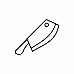 Outline meat knife icon.Meat knife vector illustration. Symbol for web and mobile