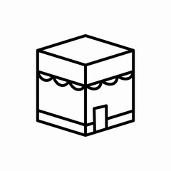 Outline Mecca icon.Mecca vector illustration. Symbol for web and mobile