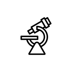 Microscope icon. Simple line, outline vector elements of knowledge icons for ui and ux, website or mobile application