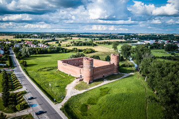 Fototapeta na wymiar The Castle of the Mazovian Dukes in Ciechanów