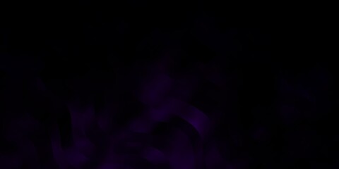 Dark Purple vector template with curved lines. Abstract illustration with gradient bows. Design for your business promotion.