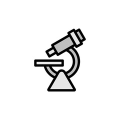 Microscope icon. Simple color with outline vector elements of knowledge icons for ui and ux, website or mobile application