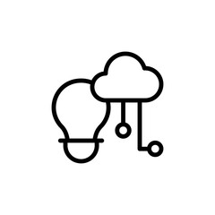 Creativity, brain, cloud icon. Simple line, outline vector elements of innovations icons for ui and ux, website or mobile application