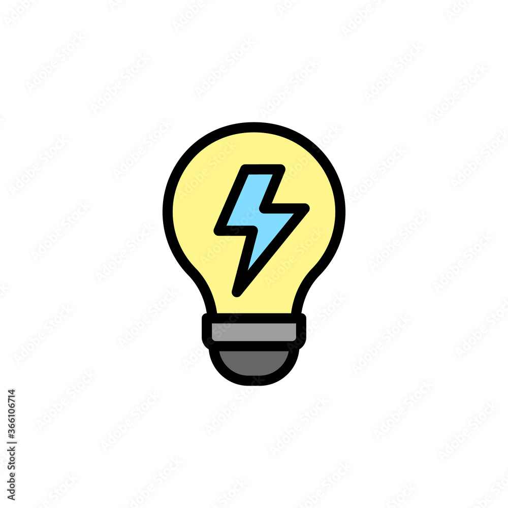 Poster idea, bulb, innovation icon. simple color with outline vector elements of innovations icons for ui a