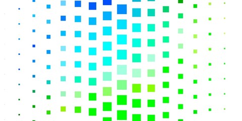 Light Blue, Green vector background with rectangles. New abstract illustration with rectangular shapes. Pattern for websites, landing pages.