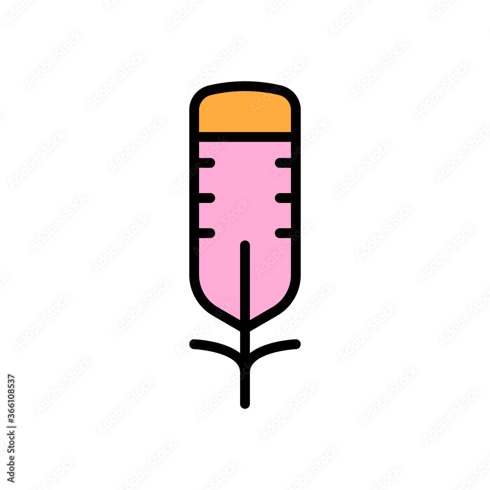 Aufkleber wing bird icon. simple color with outline vector elements of feather icons for ui and ux, website or