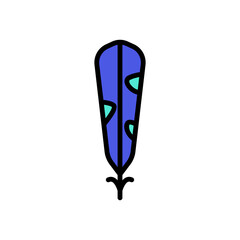 Wing bird icon. Simple color with outline vector elements of feather icons for ui and ux, website or mobile application