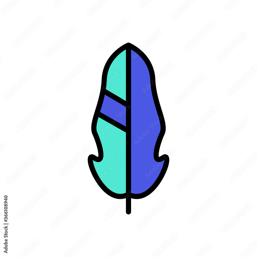 Aufkleber wing bird icon. simple color with outline vector elements of feather icons for ui and ux, website or