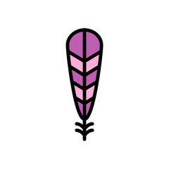 Wing bird icon. Simple color with outline vector elements of feather icons for ui and ux, website or mobile application