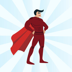 superhero illustrations can be used for posters