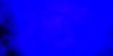 Obraz premium Dark BLUE vector texture with circles. Colorful illustration with gradient dots in nature style. Pattern for websites, landing pages.