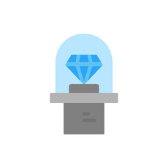 Diamond, museum icon. Simple color vector elements of historical things icons for ui and ux, website or mobile application