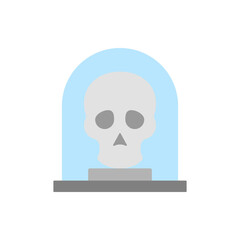 Skull, museum icon. Simple color vector elements of historical things icons for ui and ux, website or mobile application