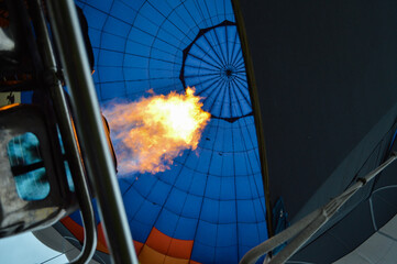 hot air balloon in the sky