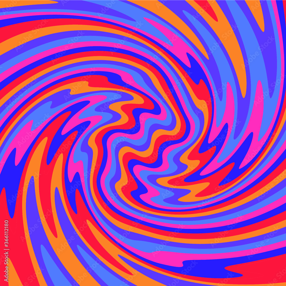Aufkleber 1960s hippie wallpaper design. trippy retro background for psychedelic 60s-70s parties with bright a