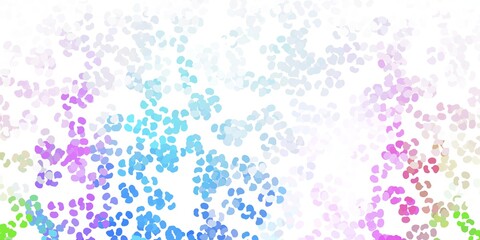 Light blue, red vector pattern with abstract shapes.