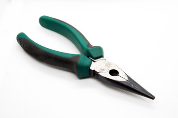 needle nose pliers over a white background