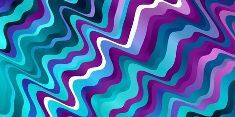 Light Pink, Blue vector template with lines. Abstract illustration with gradient bows. Pattern for websites, landing pages.