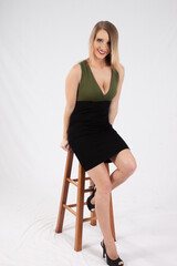 Pretty woman relaxing with a happy smile