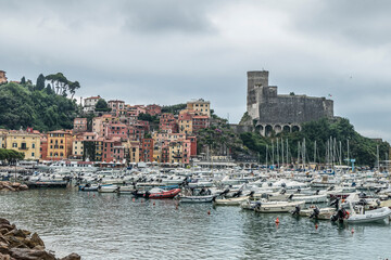 landscape of Lerici and his castle