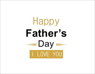 lettering father's day  logo symbol illustration.