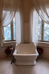 Old Antique Bathtub on Display