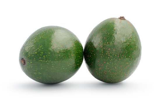 Avocado fruits isolated on white background, clipping path included.