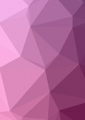 Rhodamine Red color Abstract color Low-Polygones Generative Art background illustration