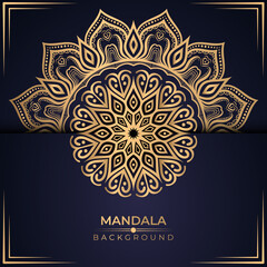 Luxury ornamental mandala background premium vector