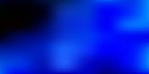 Obraz premium Dark blue vector gradient blur layout.