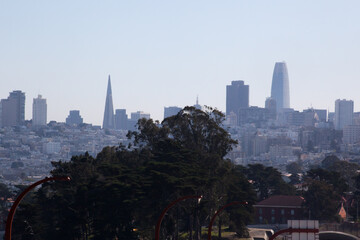 Fototapeta premium San Francisco skyline from the Bay