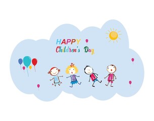symbol icon Illustration Of Happy Children's Day