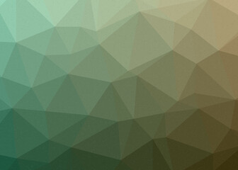 Obraz premium Mint color Abstract color Low-Polygones Generative Art background illustration