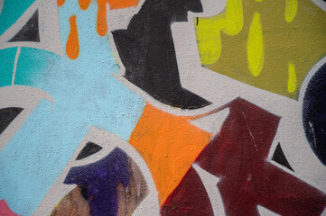 abstract graffiti wall pattern colorful 