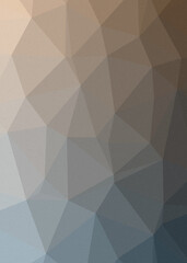 Obraz premium Blue Gray color Abstract color Low-Polygones Generative Art background illustration