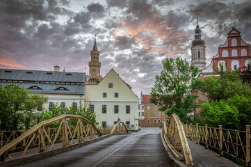 Stare Miasto w Opolu w nocy przed wschodem słońca © Henryk Niestrój