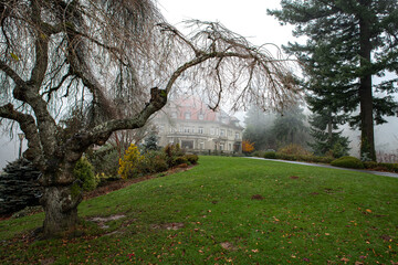 Public Park with Mansion in Portland, OR